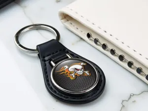 Leder Schlüsselwallet Sicher Stil Schlank Pro
